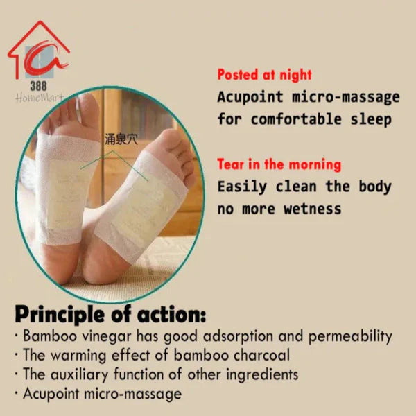 100% š„ Pure Herbal Ingredient Detox Foot Pads BUY 10 GET 20 FREE (Pack of 30)