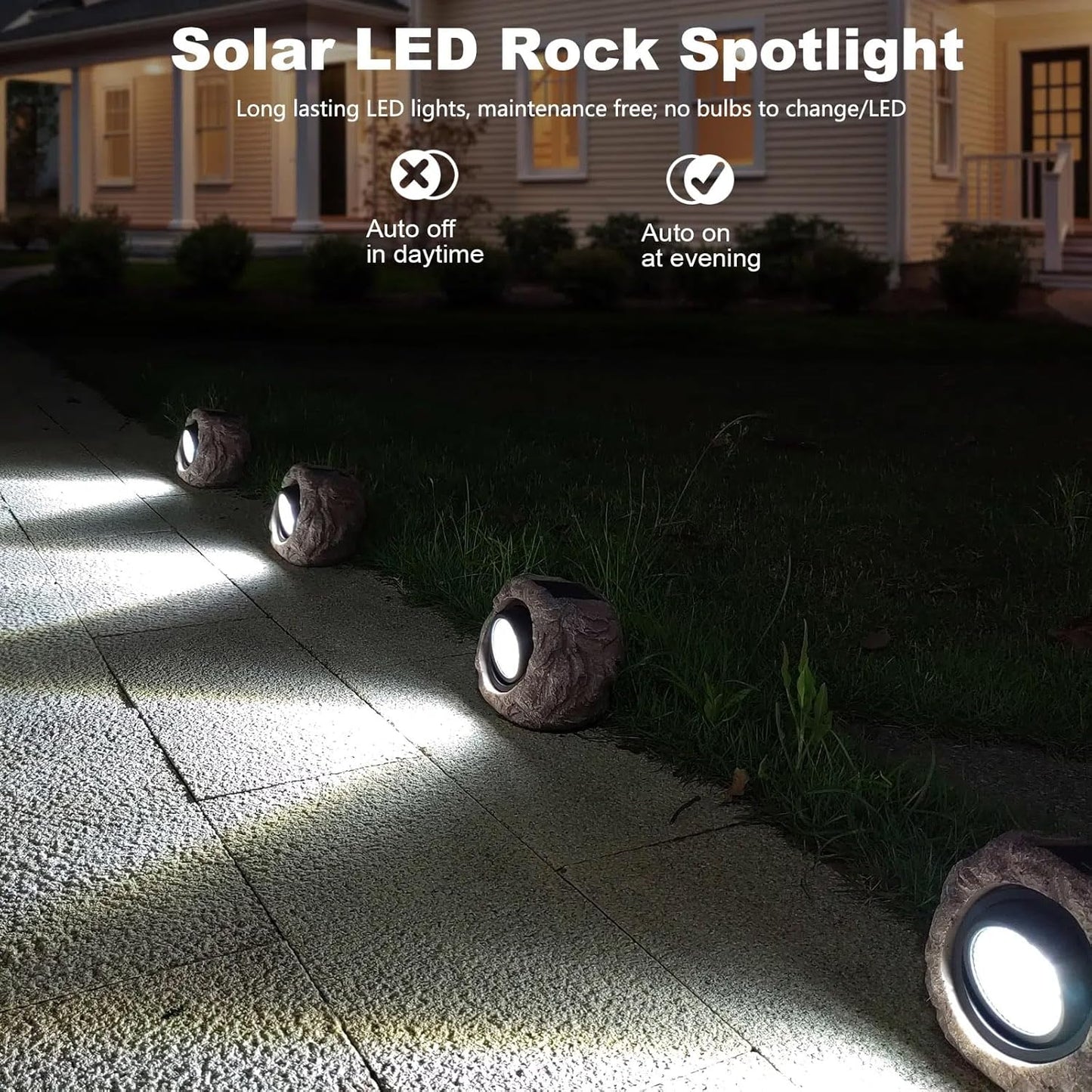Solar LED Waterproof Rock Lamp
