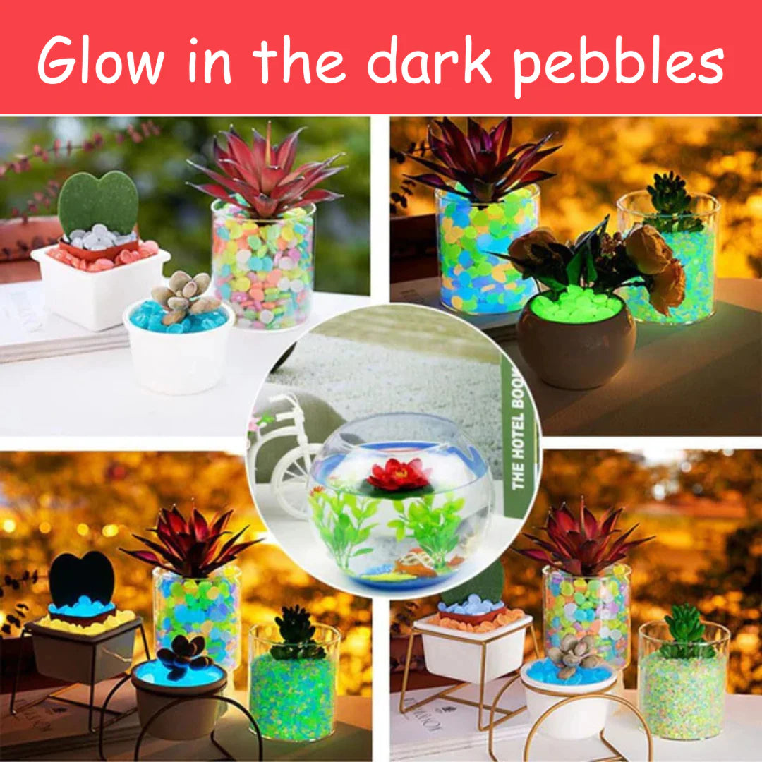Glowing Stone- Glow In Dark Garden Rocks (Pack Of 100 Pcs)