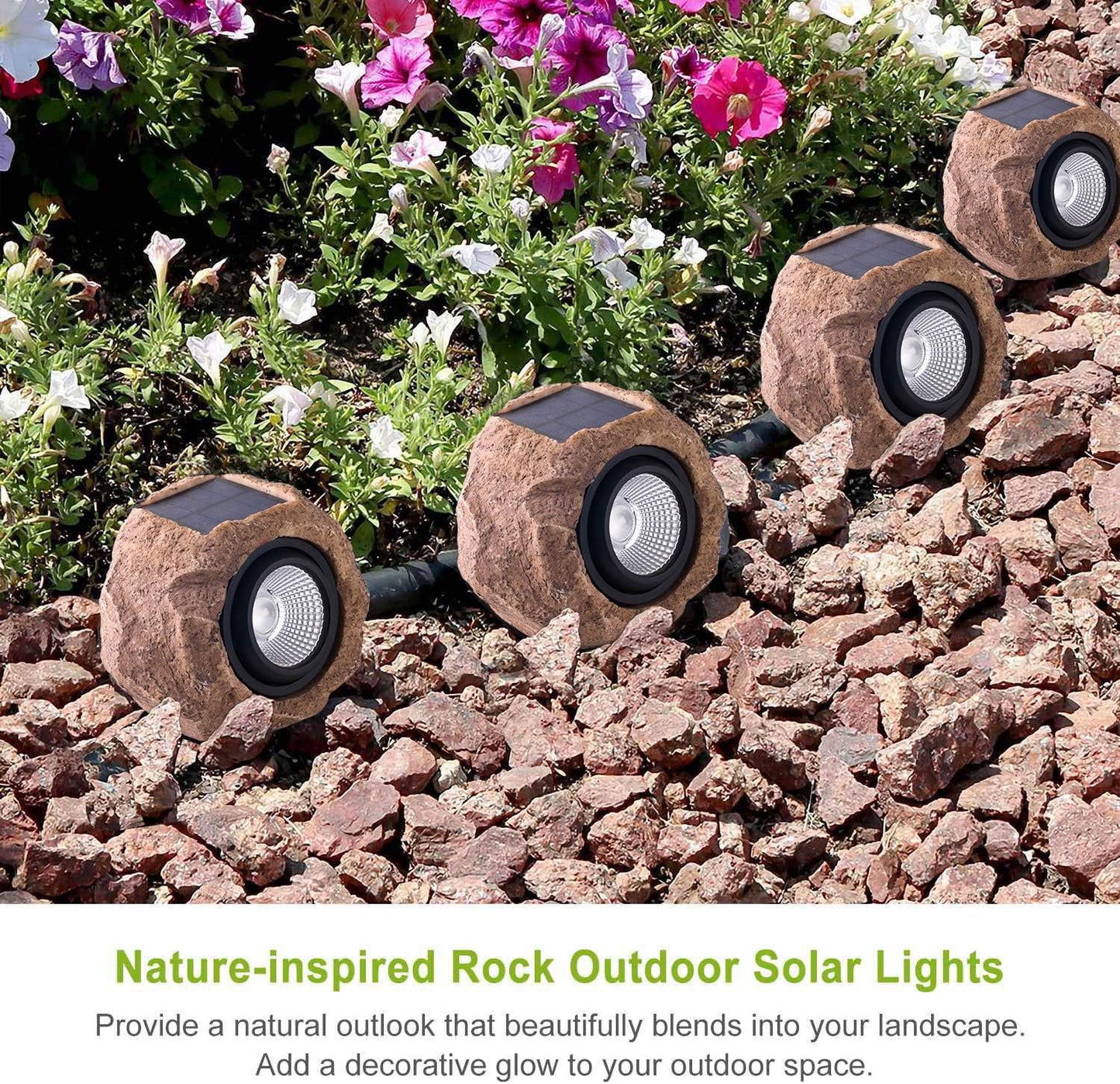 Solar LED Waterproof Rock Lamp