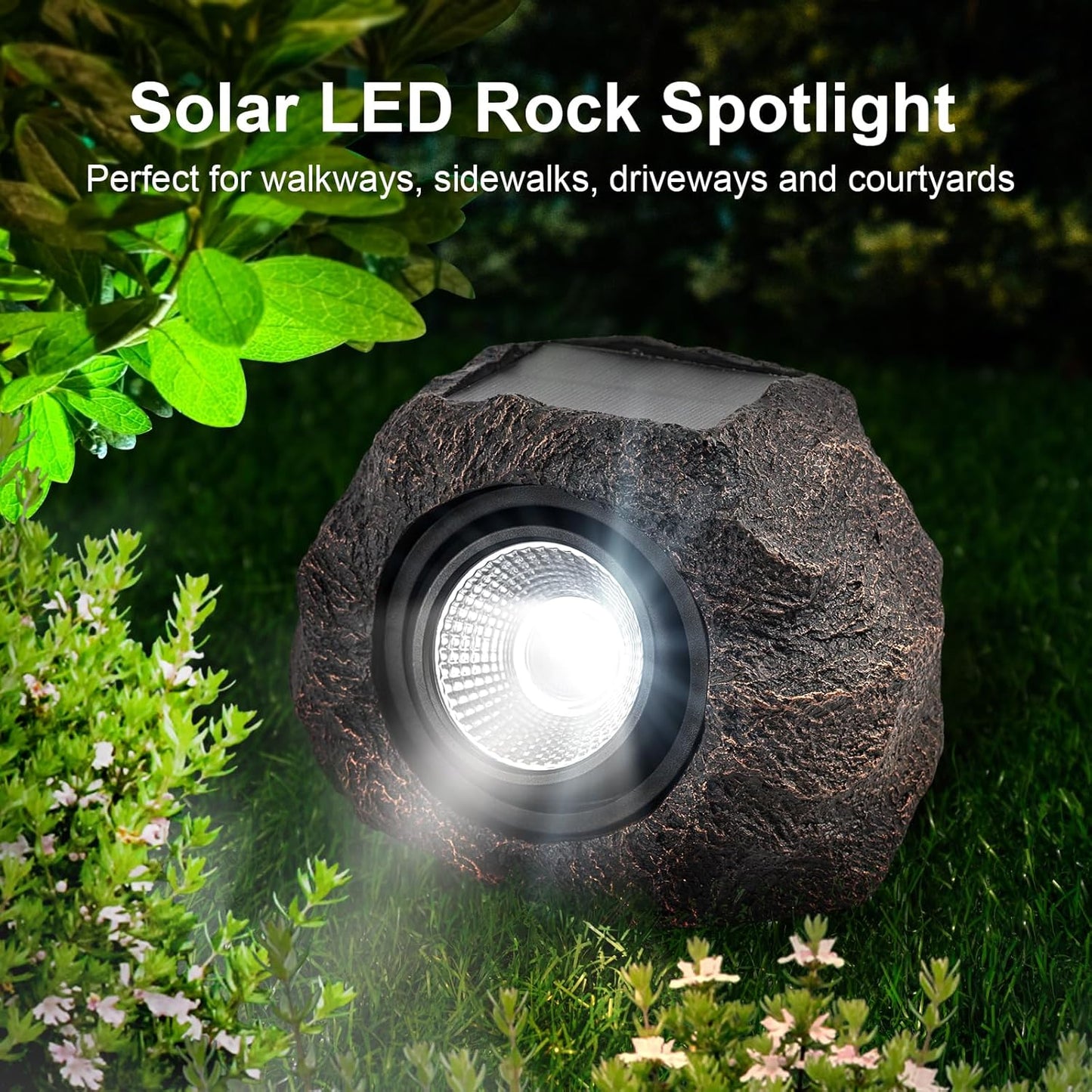 Solar LED Waterproof Rock Lamp