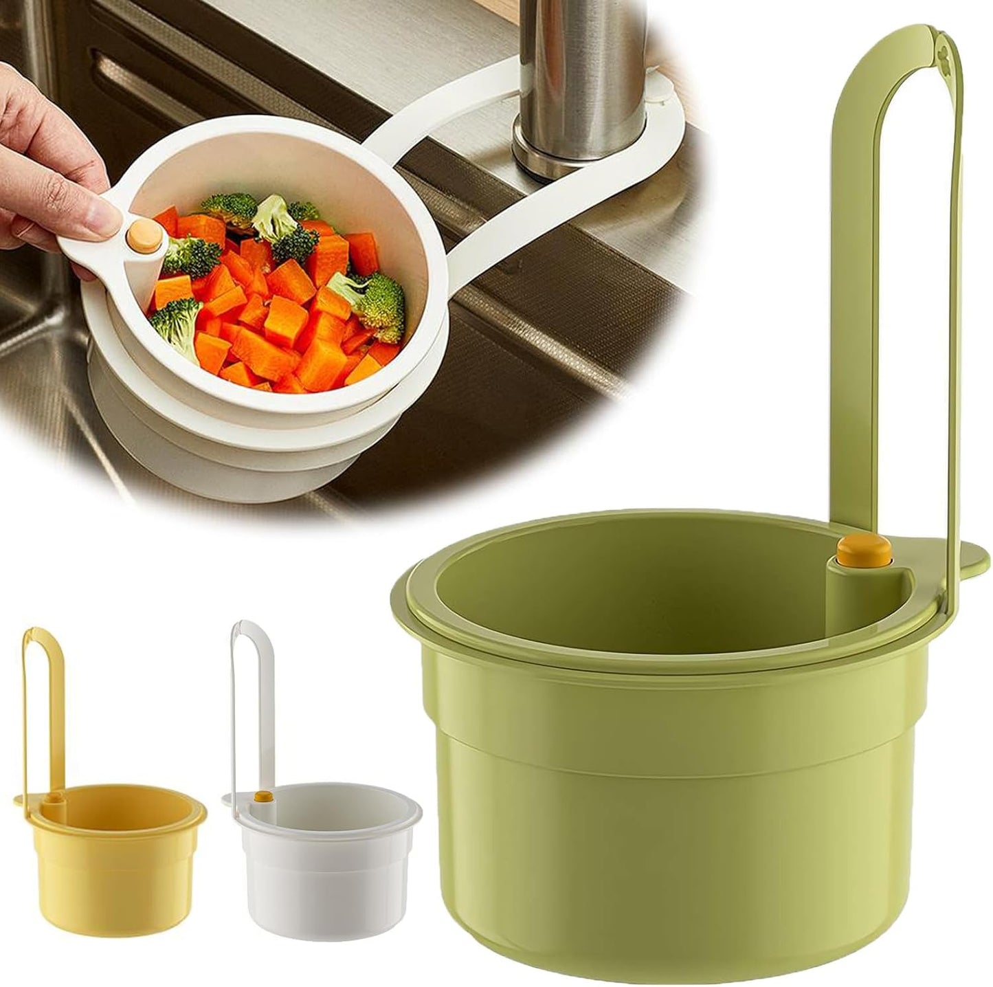 2 in 1 Kitchen Sink Drain Basket