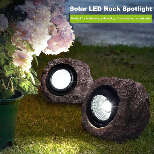 Solar LED Waterproof Rock Lamp