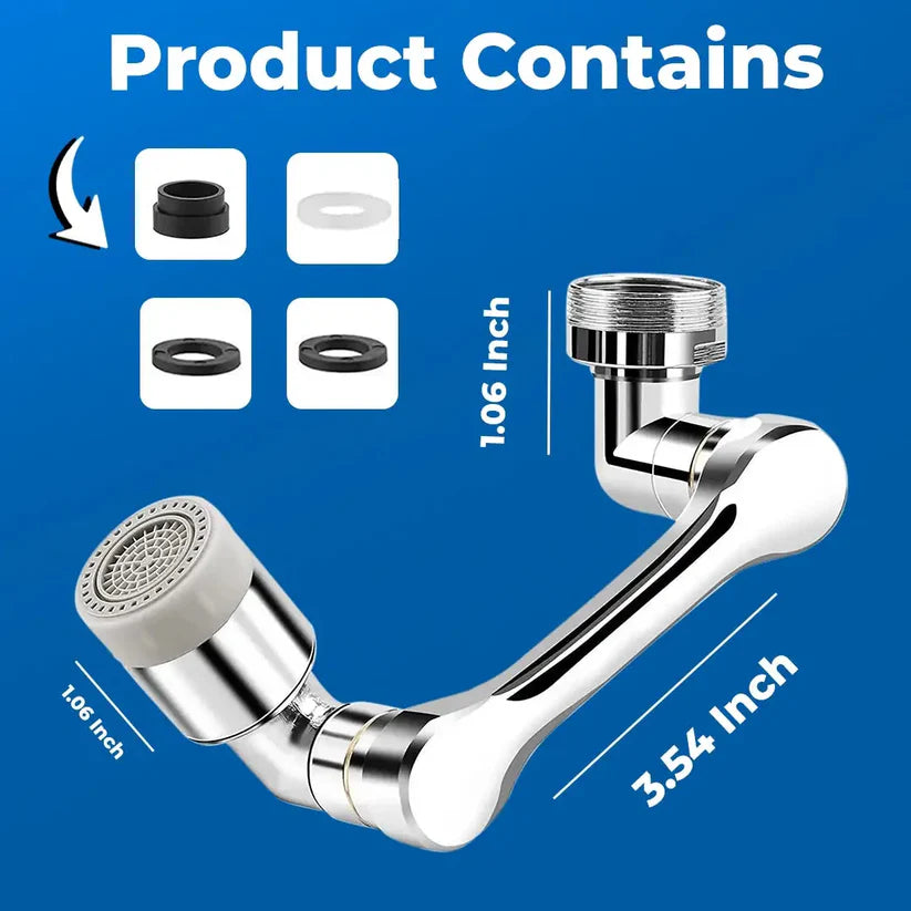 Rotating Faucet/Tap Extender | Stainless Steel | 180° rotation