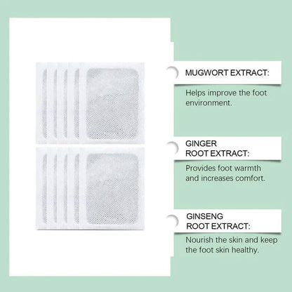100% 🥉 Pure Herbal Ingredient Detox Foot Pads BUY 10 GET 20 FREE (Pack of 30)