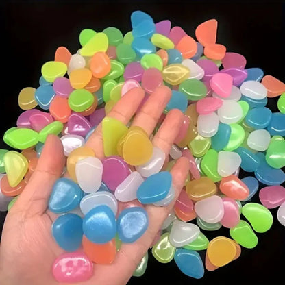 Glowing Stone- Glow In Dark Garden Rocks (Pack Of 100 Pcs)