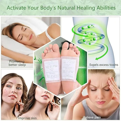 100% 🥉 Pure Herbal Ingredient Detox Foot Pads BUY 10 GET 20 FREE (Pack of 30)