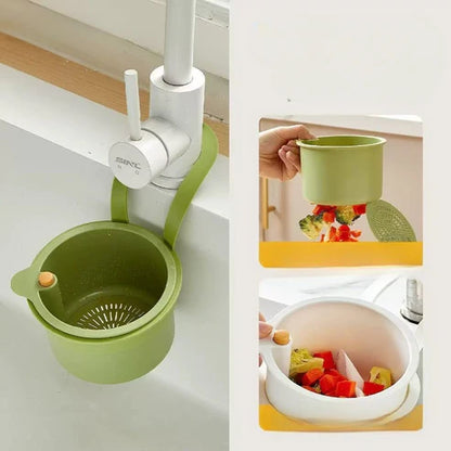 2 in 1 Kitchen Sink Drain Basket