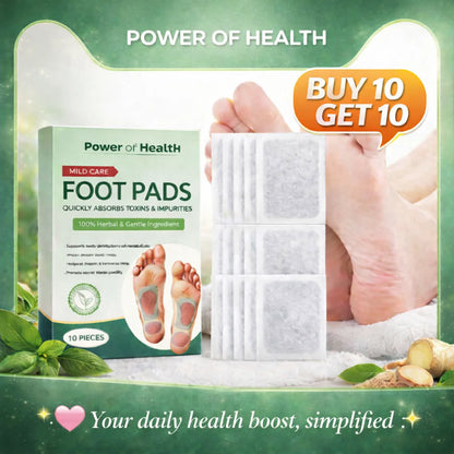 100% 🥉 Pure Herbal Ingredient Detox Foot Pads BUY 10 GET 20 FREE (Pack of 30)