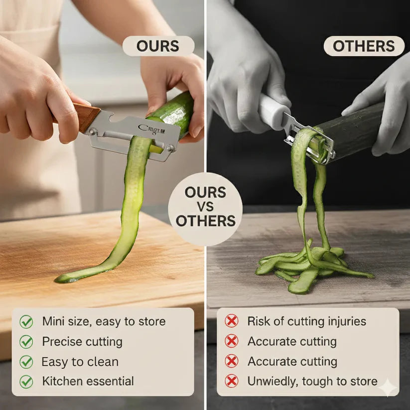 Stainless Peeler | High-Grade Durability | Clean, Precision Peeling + Bottle Opener