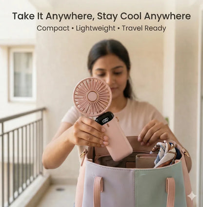 Portable Fan | Foldable Design • Lightweight | Easy Cooling Anywhere, Anytime