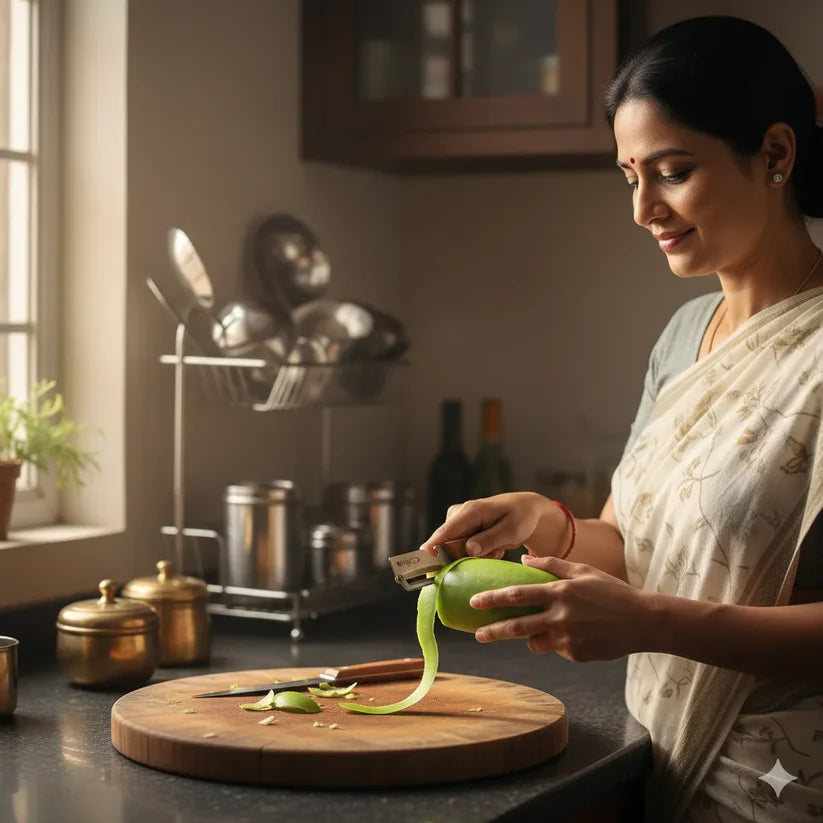 Stainless Peeler | High-Grade Durability | Clean, Precision Peeling + Bottle Opener
