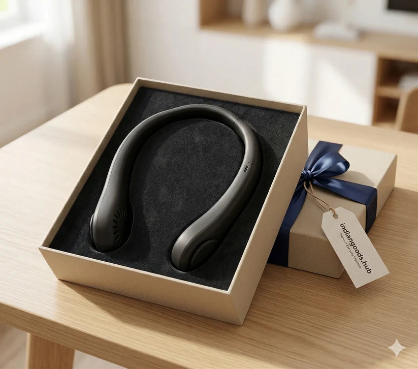 Wearable Neck Fan | Soft Airflow | Outdoor & Travel Cooling